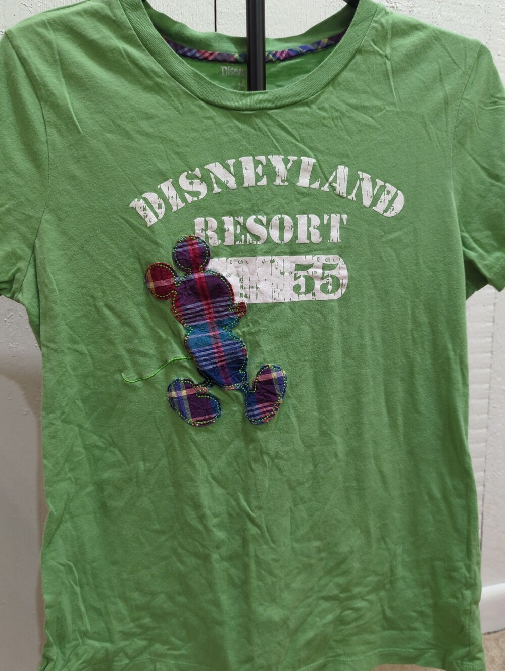 Disneyland Resort 1955 Embroidered Madras T-Shirt - Size XL